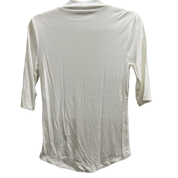 GAP Mini Rib Mockneck T-Shirt - Picture 4 of 7